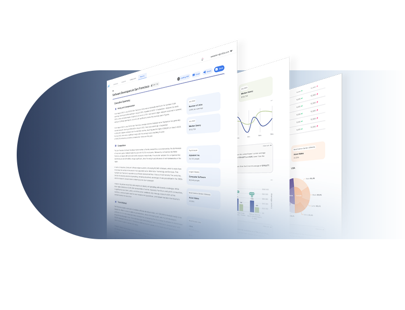 labor market trends presented within a report